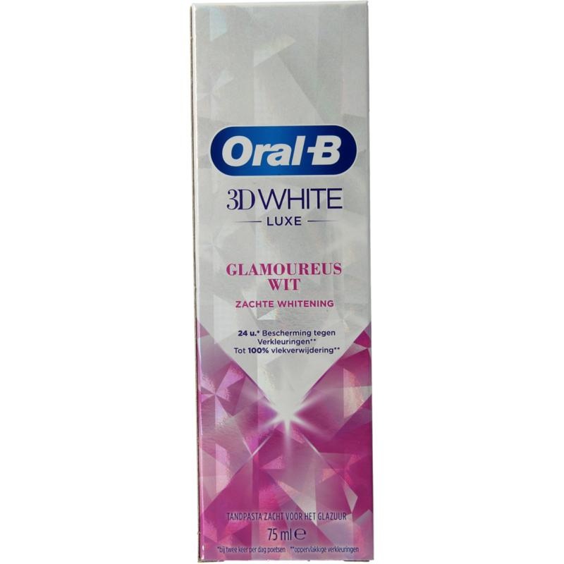 Oral B Oral B Tandpasta 3D white luxe glamorous white (75 ml)
