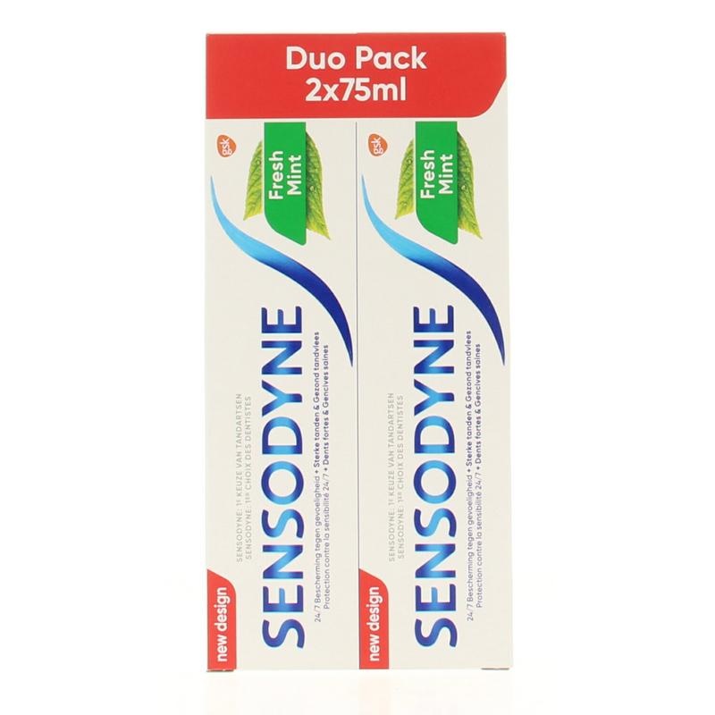 Sensodyne Sensodyne Tandpasta fresh mint 2 x 75 ml (150 ml)