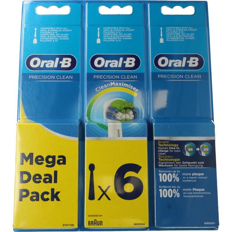 Oral B Oral B Opzetborstel precision clean (6 st)