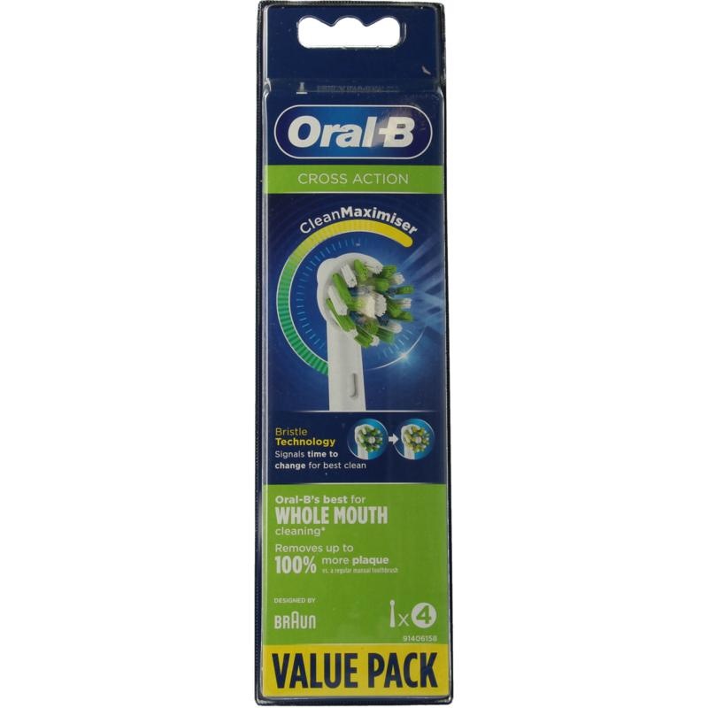 Oral B Oral B Opzetborstel cross action (4 st)