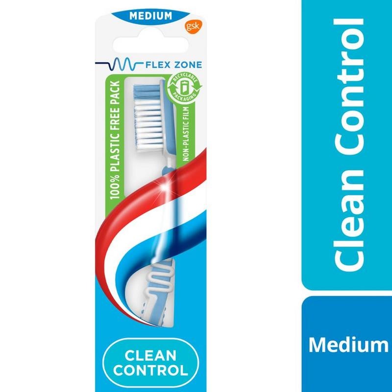 Aquafresh Aquafresh Tandenborstel clean control medium (1 st)