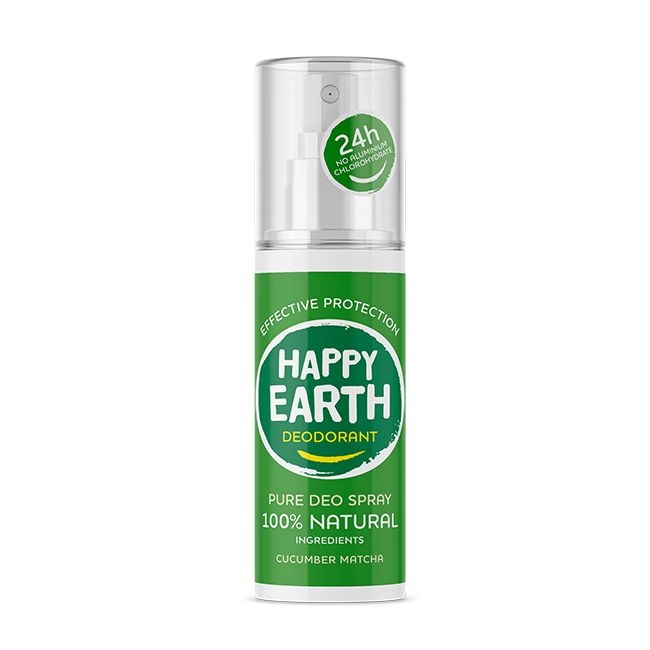 Happy Earth Happy Earth Pure deodorant spray cucumber matcha (100 ml)