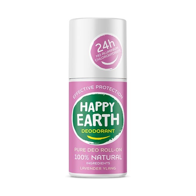 Happy Earth Happy Earth Pure deodorant roll-on lavender ylang (75 ml)