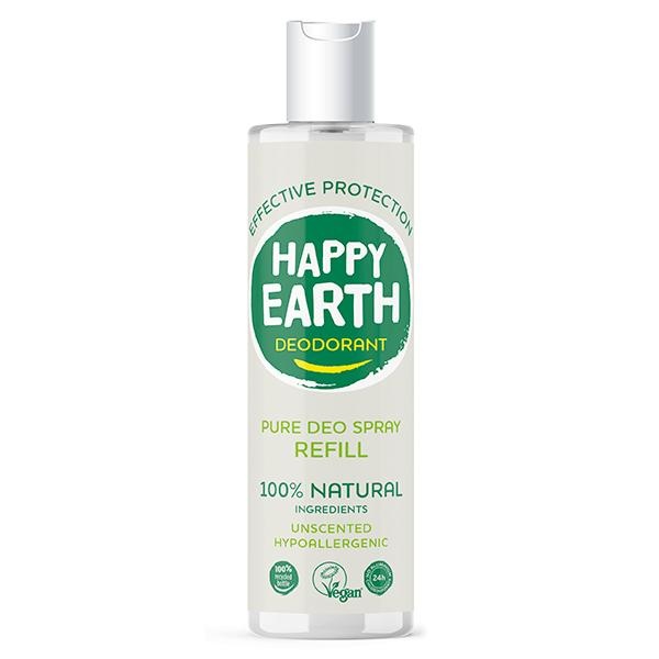 Happy Earth Happy Earth Pure deodorant spray unscented refill (300 ml)