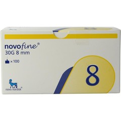 Novo Nordisk Novofine naalden 0.30 x 8 mm 30 gr (100 st)