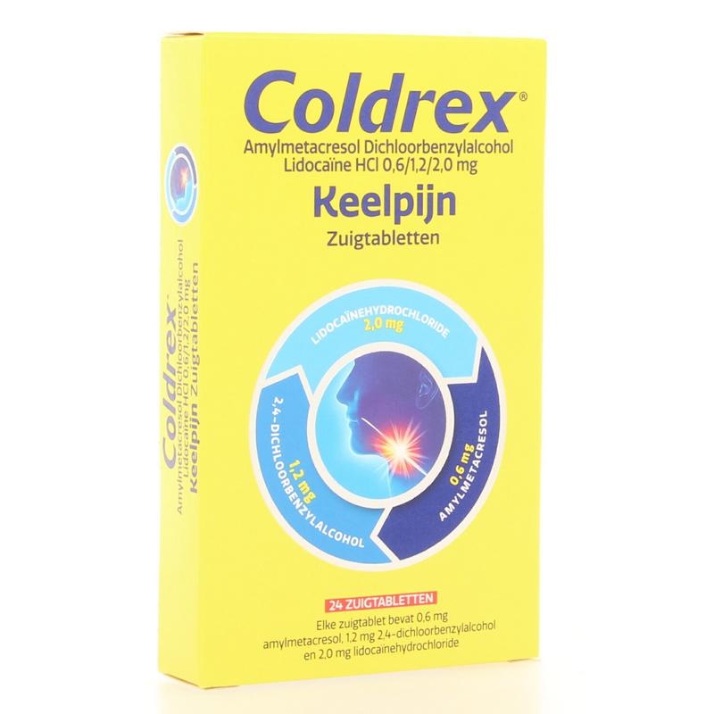 Coldrex Coldrex Keeltablet zuigtablet (24 Zuigtab)