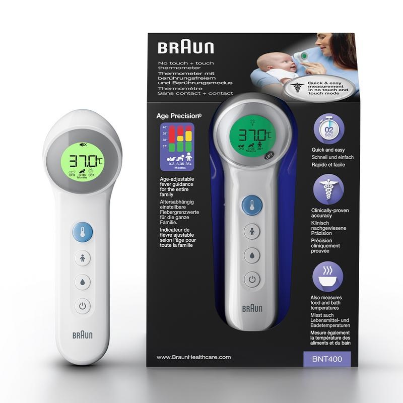 Braun Braun Voorhoofdthermometer BNT 400WE (1 st)