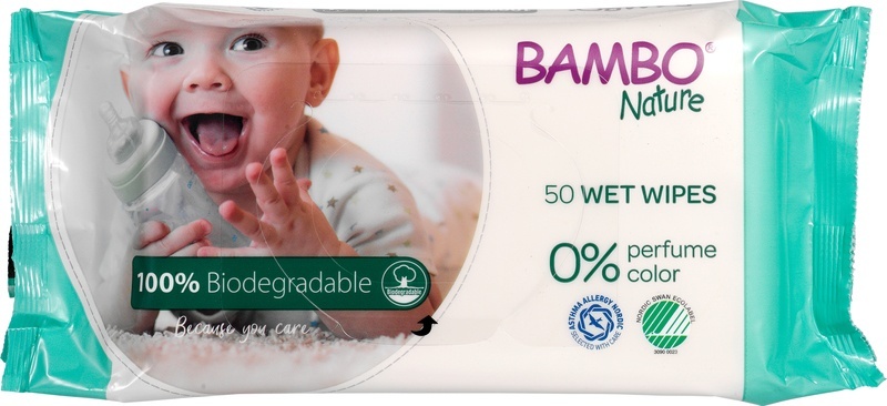 Bambo Bambo Nature wet wipes (50 st)