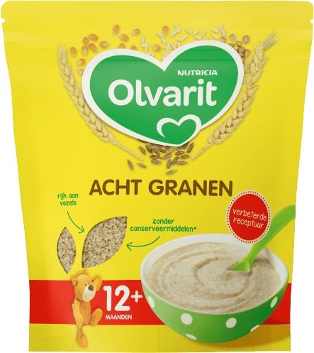 Olvarit Olvarit Ontbijtpap 8 granen 12+ maanden (200 gr)