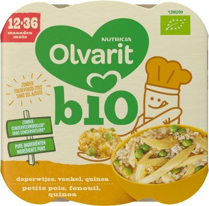 Olvarit Olvarit Doperwten venkel quinoa 12M209 bio (230 gr)