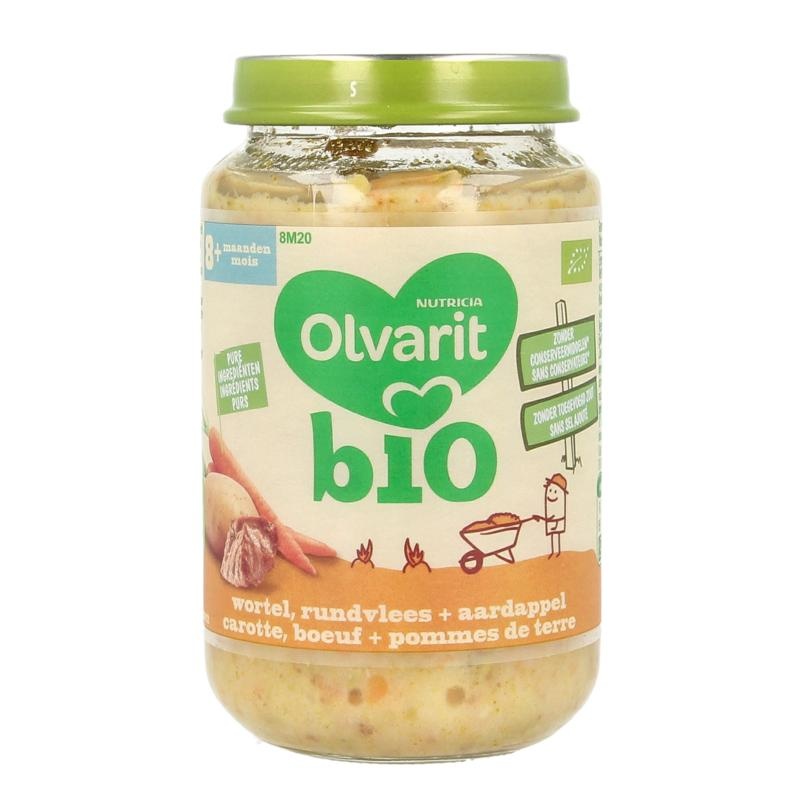 Olvarit Olvarit Wortel rund aardappel 8M21 bio (200 gr)