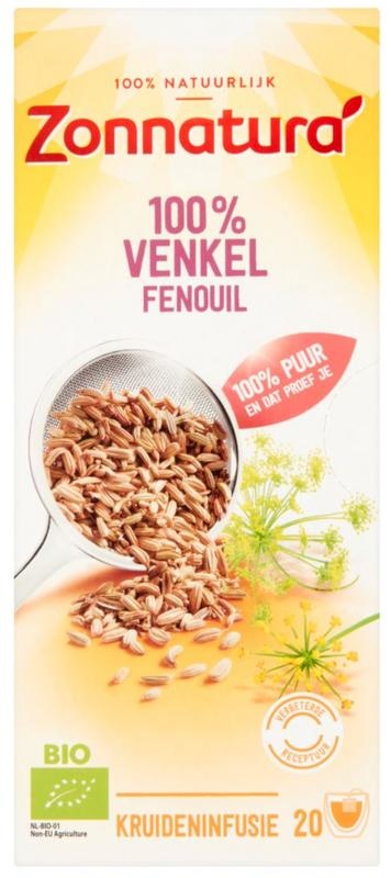 Zonnatura Zonnatura Venkel thee 100% bio (20 Zakjes)