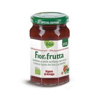 Fiordifrutta Fiordifrutta Aardbeien en wilde aardbeien met munt jam bio (250 gr)