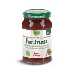 Fiordifrutta Aardbeien en wilde aardbeien met munt jam bio (250 gr)