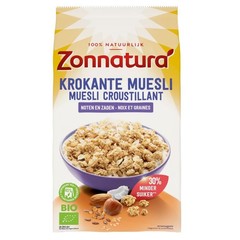Zonnatura Krokante muesli noten & zaden bio (375 gr)