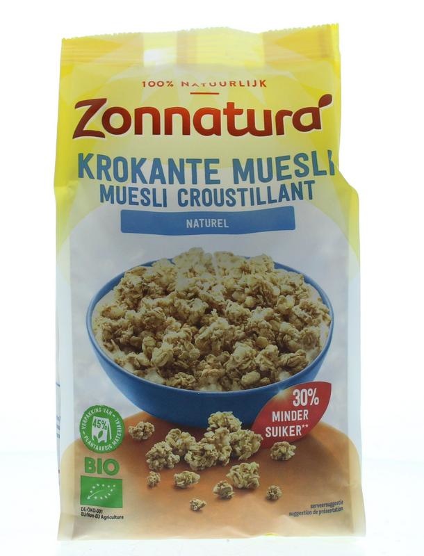 Zonnatura Zonnatura Krokante muesli naturel bio (375 gr)