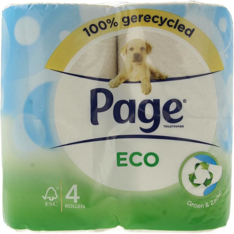 Page Page Groen & zacht toiletpapier (4 Rol)