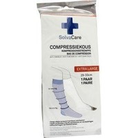 Solvacare Solvacare Compressiekous wit XL 29 - 33 cm (1 Paar)