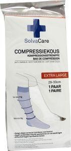 Solvacare Solvacare Compressiekous wit XL 29 - 33 cm (1 Paar)