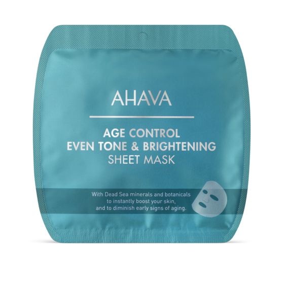 Ahava Ahava Age control even tone & brightening sheet mask (17 gr)