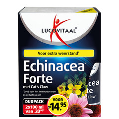 Lucovitaal Echinacea extra forte cats claw duo 2 x 100ml (1 Set)