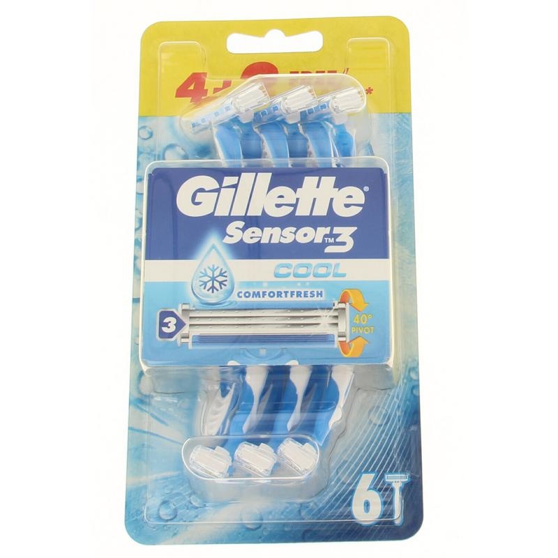 Gillette Gillette Sensor 3 cool wegwerpmesjes (6 st)