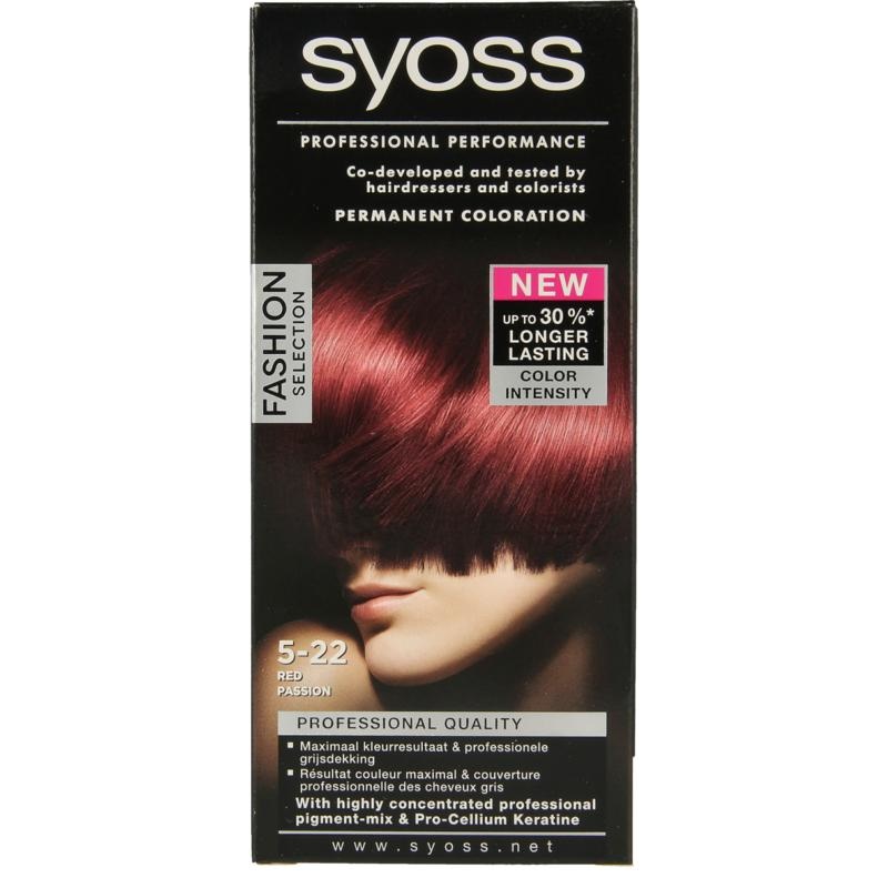 Syoss Syoss Colors creme 5-22 london rood (1 Set)