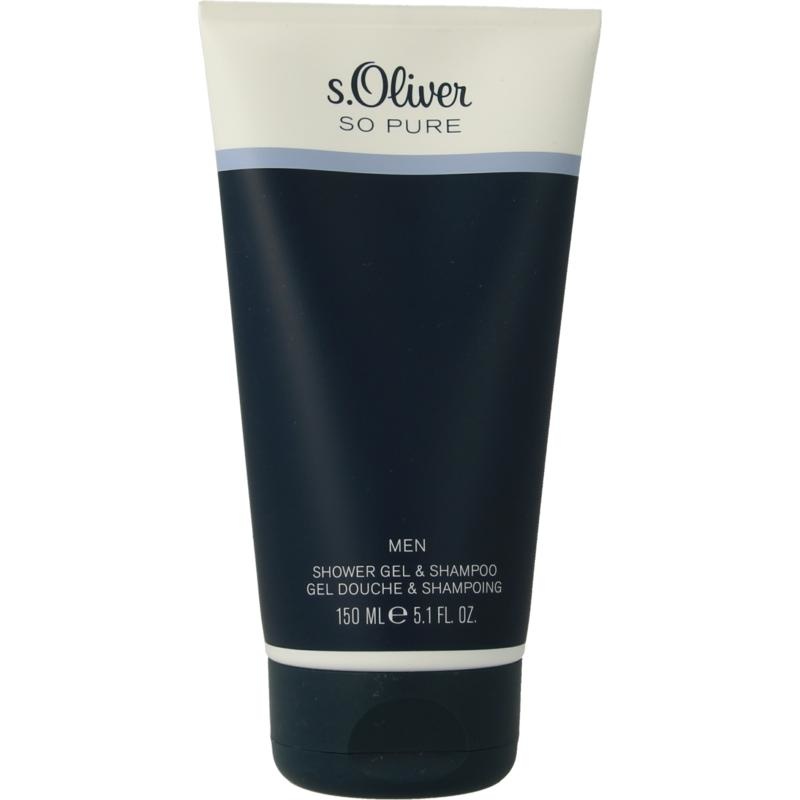 S Oliver S Oliver So pure men showergel & shampoo (150 ml)