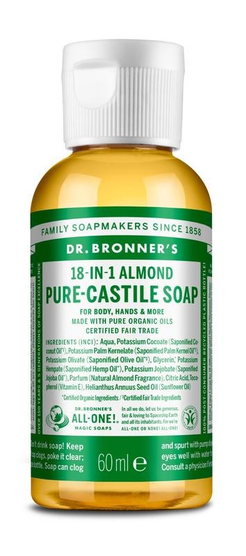 Dr Bronners Dr Bronners Liquid soap amandel (60 ml)