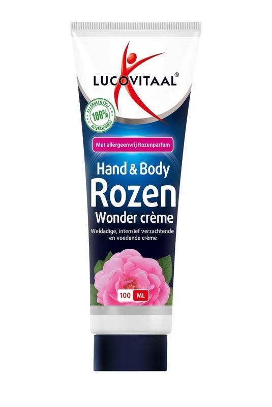 Lucovitaal Lucovitaal Hand & body rozen wonder creme (100 ml)