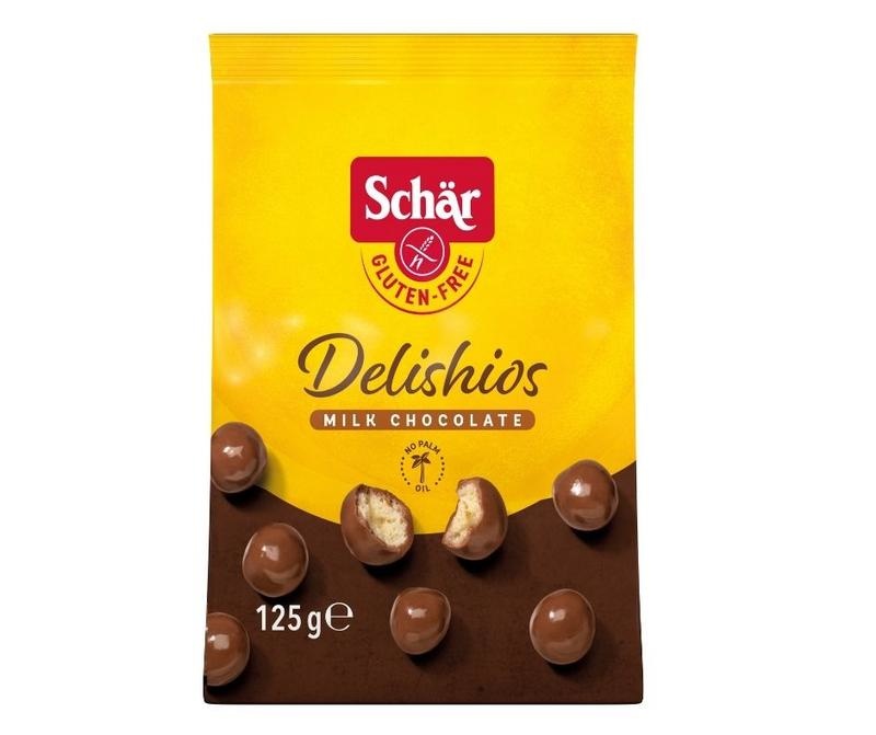 Dr Schar Dr Schar Delishios krokante chocoladebolletjes (125 gr)