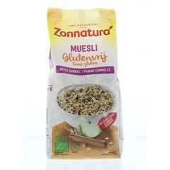 Zonnatura Muesli appel kaneel glutenvrij bio (375 gr)