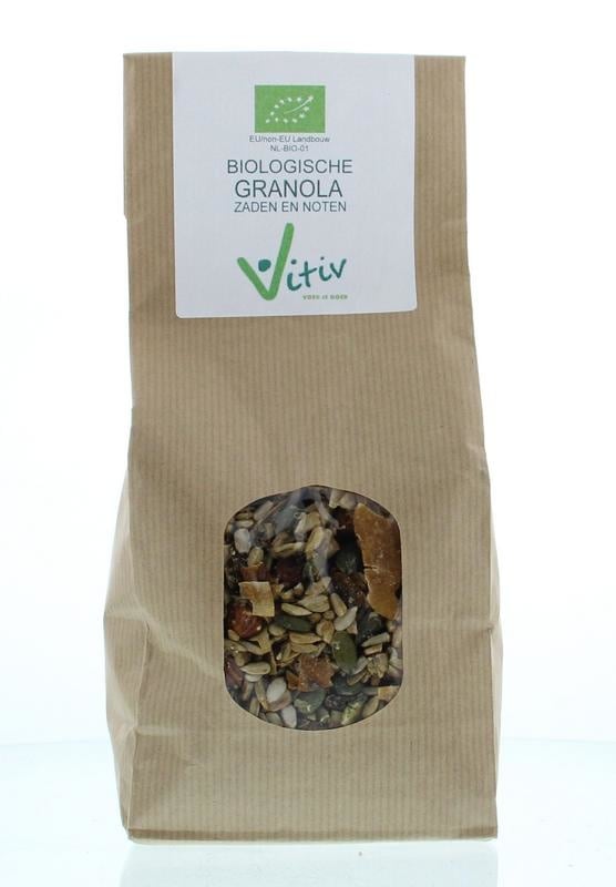 Vitiv Vitiv Granola zaden en noten bio (500 gr)