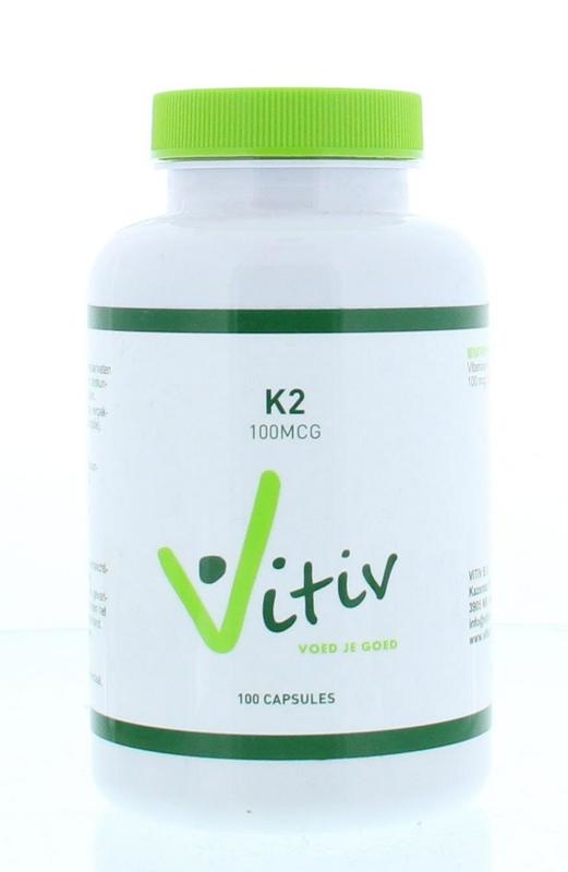 Vitiv Vitiv Vitamine K2 100mcg (100 caps)