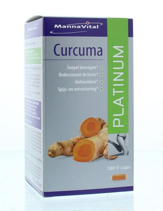 Mannavital Mannavital Curcuma platinum (180 vega caps)