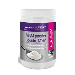 Mannavital MSM poeder platinum (500 gr)