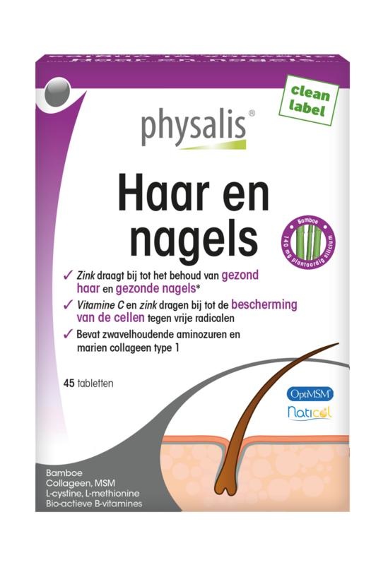 Physalis Physalis Haar en nagels (45 tab)