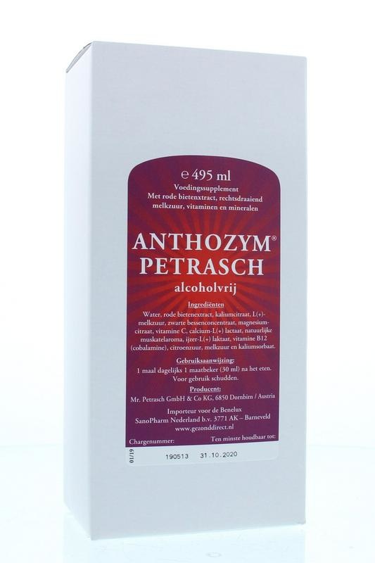 Petrasch Petrasch Anthozym petrasch alcoholvrij (495 ml)