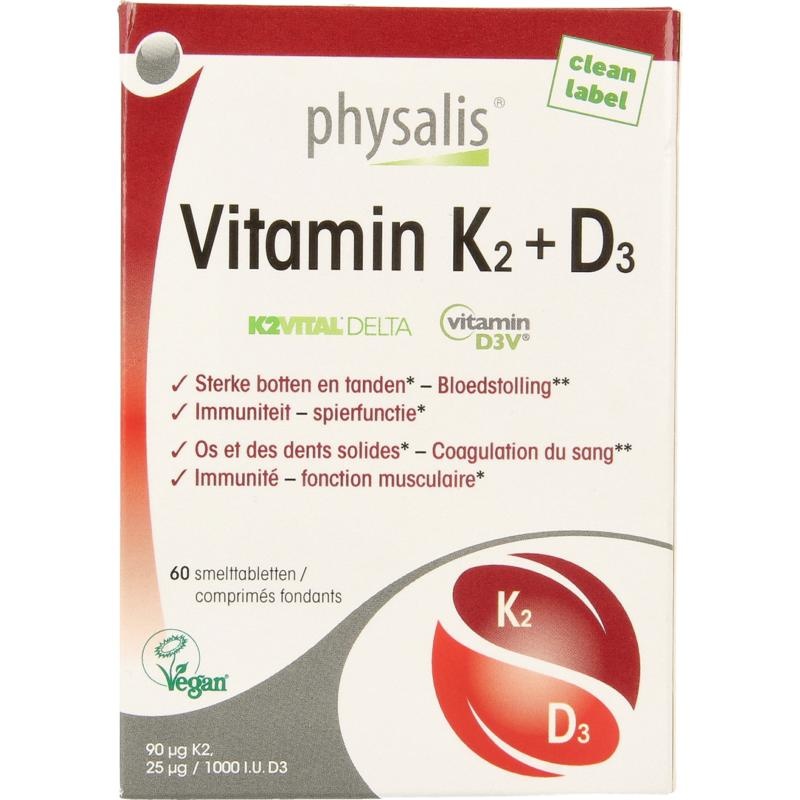 Physalis Physalis Vitamine K2 + D3 (60 tab)
