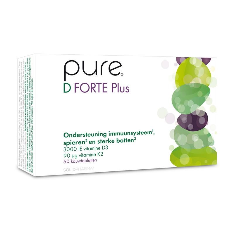 Pure Pure Pure D forte plus (60 Kauwtab)