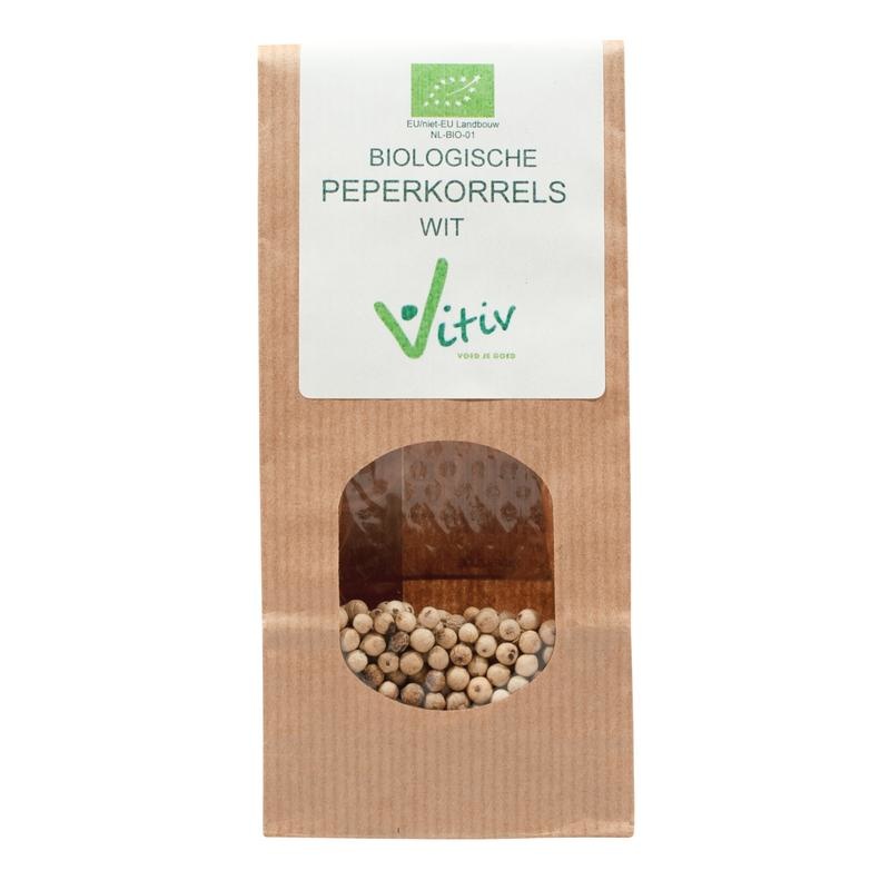 Vitiv Vitiv Peperkorrels wit bio (1000 gr)