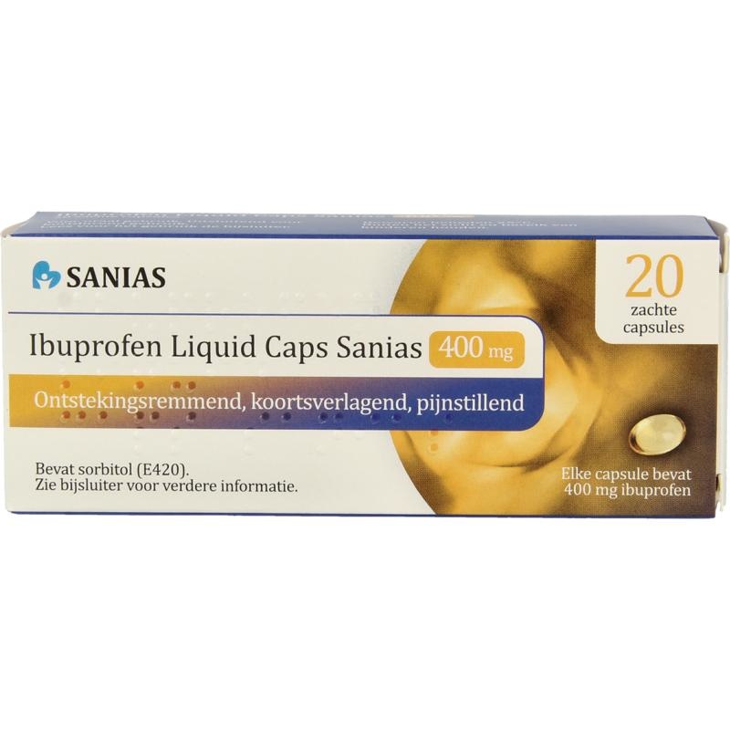 Sanias Sanias Ibuprofen liquid 400mg (20 caps)