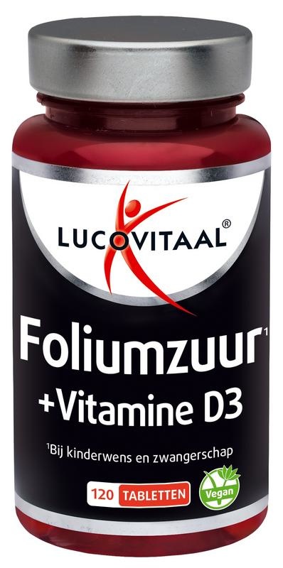 Lucovitaal Lucovitaal Foliumzuur + vitamine D3 tab (120 tab)