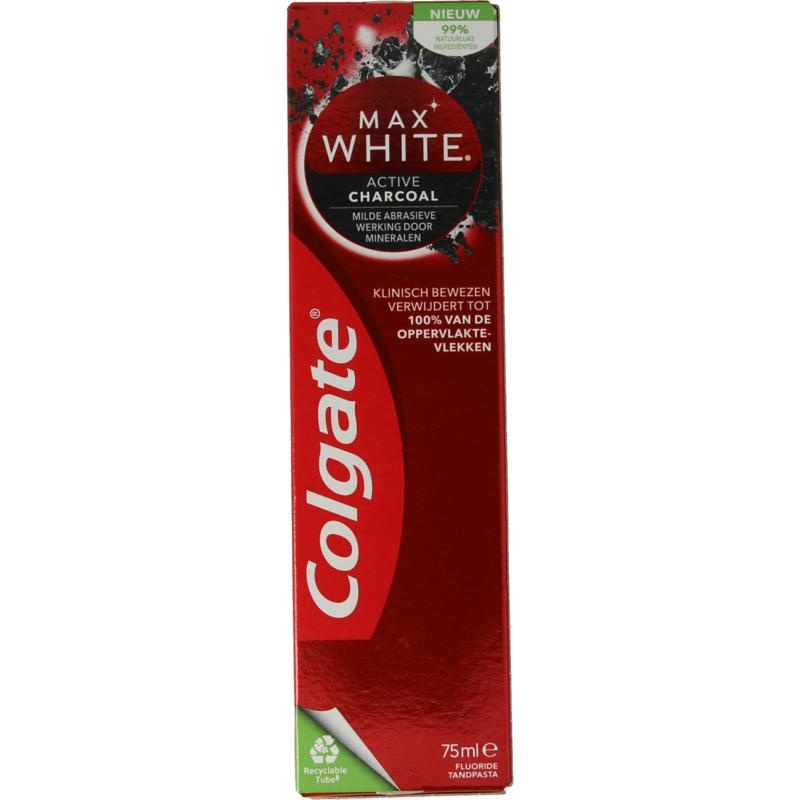 Colgate Colgate Tandpasta max white charcoal (75 ml)