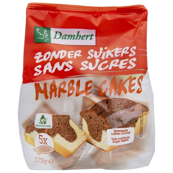 Damhert Damhert Marmercakes zonder suikers (210 gr)