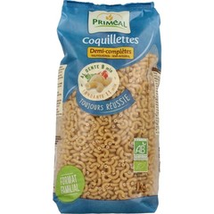 Primeal Macaroni elleboogjes halfvolkoren bio (1 Kilogr)