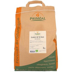 Primeal Bruin lijnzaad bio (3 Kilogr)