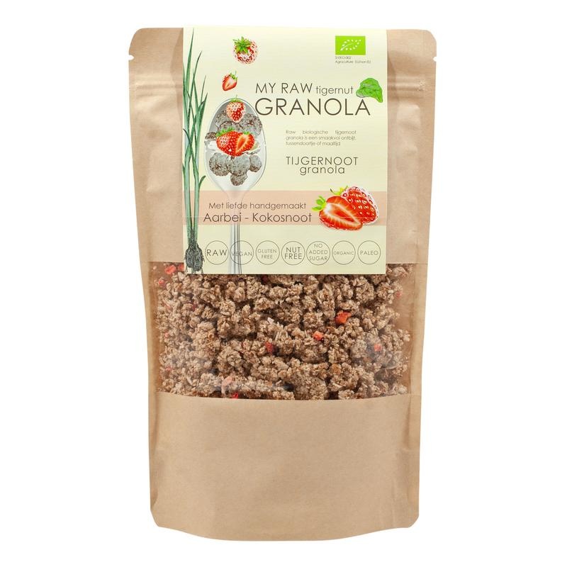 Vitiv Vitiv Tijgernoot granola aardbei/kokosnoot bio (230 gr)