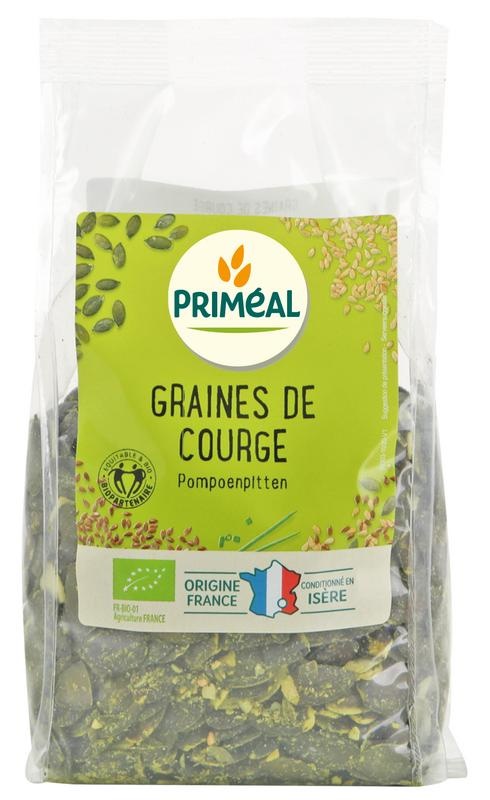 Primeal Primeal Pompoenpitten uit Frankrijk bio (250 gr)