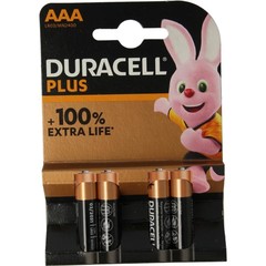 Duracell Alkaline plus AAA (4 st)